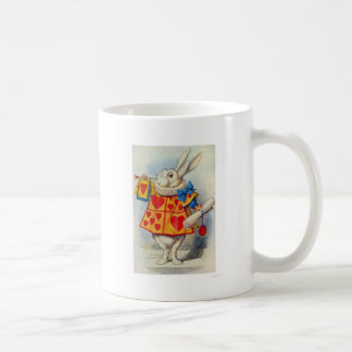 Alice in Wonderland White Rabbit Hearts Coffee Mug