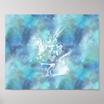 Alice in Wonderland White Rabbit Horizontal Print