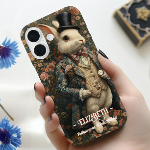 Alice in Wonderland White Rabbit in Waistcoat iPhone 16 Case