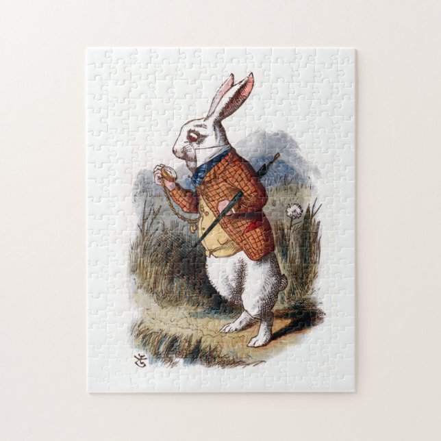 Alice in Wonderland White Rabbit Jigsaw Puzzle (Vertical)