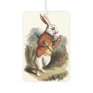 Alice in Wonderland White Rabbit Personalize Air Freshener