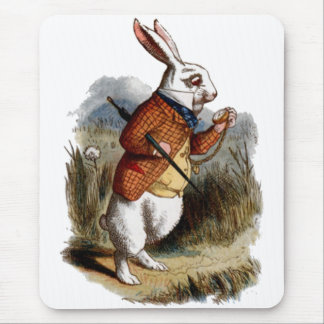 Alice in Wonderland White Rabbit Personalize Mouse Pad