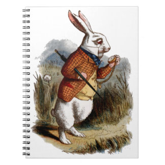 Alice in Wonderland White Rabbit Personalize Notebook