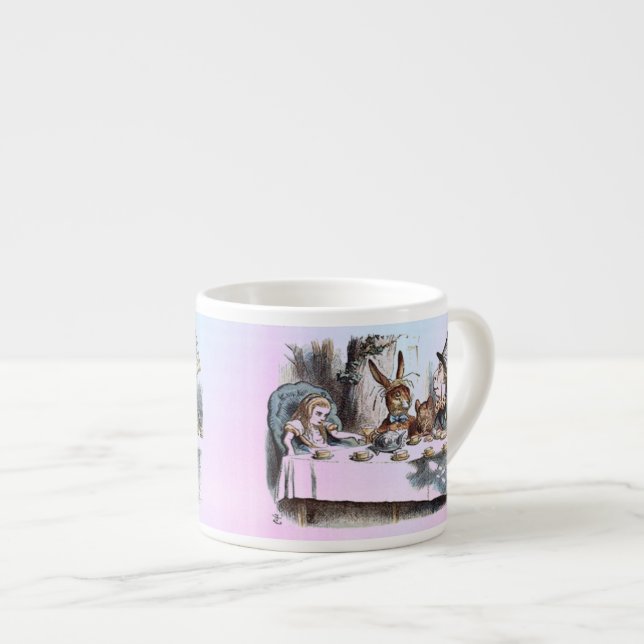 Alice in Wonderland White Rabbit rabbit pastel Espresso Cup (Front Right)