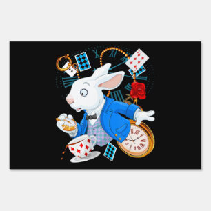 Alice In Wonderland - White Rabbit Sign
