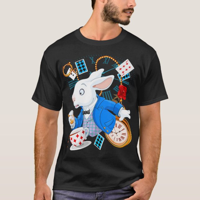 Alice In Wonderland  - White Rabbit T-Shirt (Front)