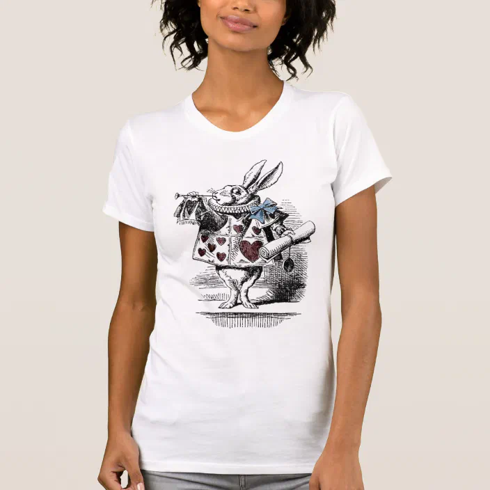 NEW 1865 Art T-Shirt Alice In Wonderland Who Are You? 