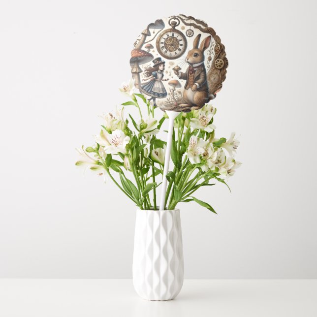 Alice in Wonderland White Rabbit tea Art Balloon (Vase)