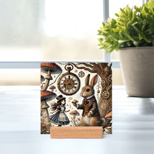 Alice in Wonderland White Rabbit tea Art Holder