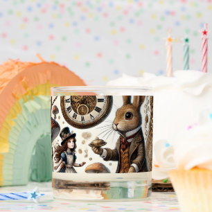 Alice in Wonderland White Rabbit tea Art Scented Candle