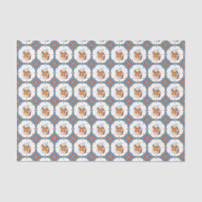 White Rabbit Tissue Alice in Wonderland White Rabbit Tissue Paper | Zazzle