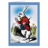 Alice in Wonderland White Rabbit Watch Card (Front)