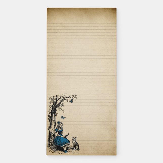 Alice in Wonderland with Dinah Notepad (Front)