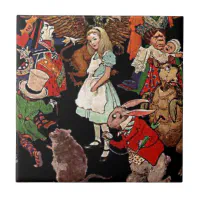 Alice in Wonderland Tile, The Dodo Ceramic Tile, Zazzle