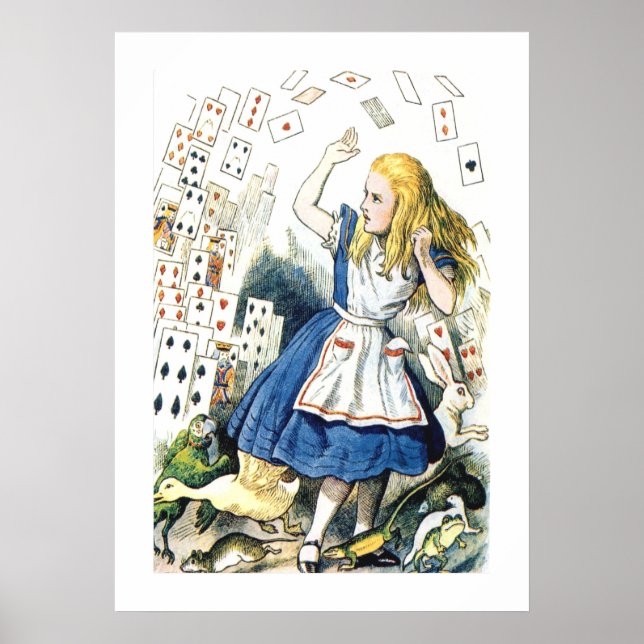 Alice in Wonderland With Magical Cards Poster (Front)