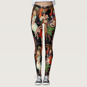 alice in wonderland leggings plus size