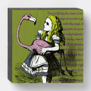 Alice in Wonderland Wooden Box Sign