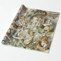 Alice in Wonderland Wrapping Paper 3 Designs | Zazzle