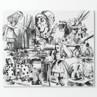 Alice in Wonderland Wrapping Paper Alice in Wonderland