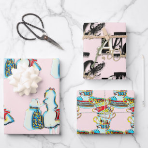 Alice in Wonderland Wrapping Paper Sheets