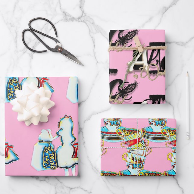 Alice in Wonderland  Wrapping Paper Sheets (Front)