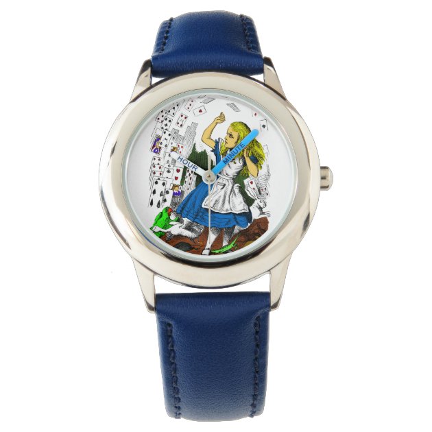 Alice in Wonderland Wrist Watch Attack of Cards Zazzle