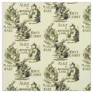 Alice in Wonderland Yellow Textile Fabric