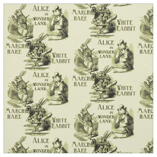 Alice in Wonderland Yellow Textile Fabric