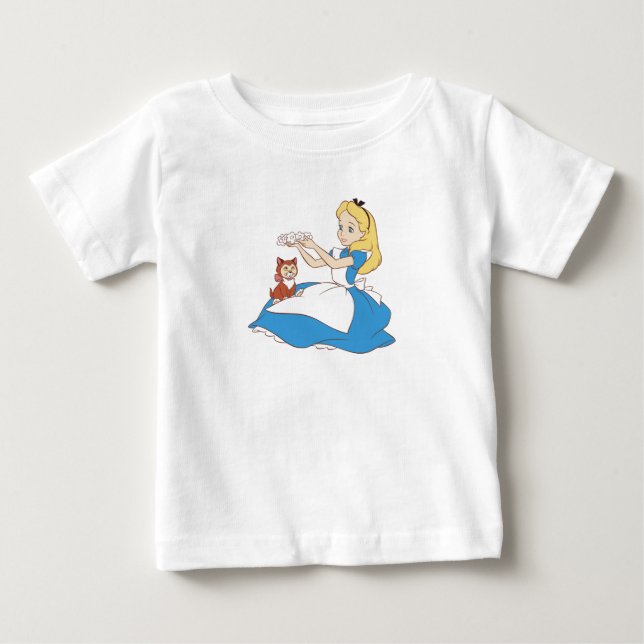 Alice in Wonderland's Alice and Dinah Disney Baby T-Shirt (Front)