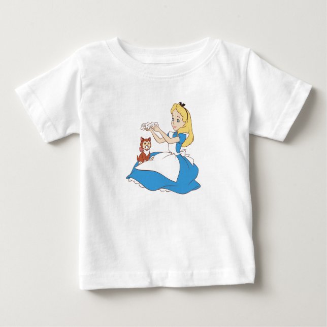 Alice in Wonderland's Alice and Dinah Disney Baby T-Shirt (Front)