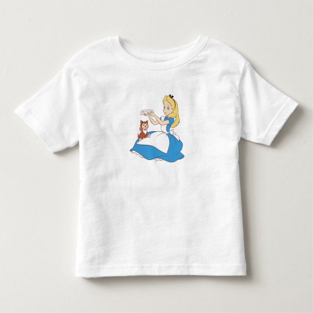 Alice in Wonderland's Alice and Dinah Disney Toddler T-shirt (Front)