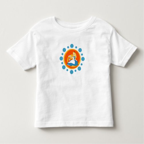 Alice in Wonderlands Alice and Dinah in Circle Toddler T_shirt
