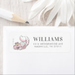 Alice in Wonderland's Cheshire Cat Birthday Label<br><div class="desc">Check out these Alice in Wonderland Bithday Address labels featuring the Cheshire Cat. Personalize by adding your name and address!</div>