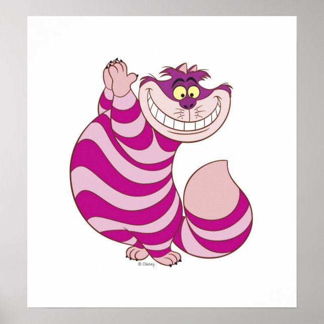 Alice in Wonderland's Cheshire Cat Disney Poster (Front)