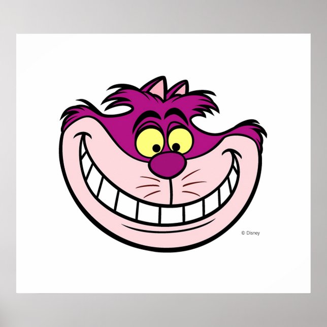 Alice in Wonderland's Cheshire Cat Disney Poster (Front)