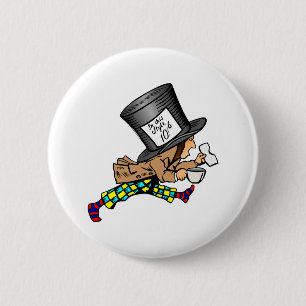 Alice in Wonderland's Mad Hatter Button