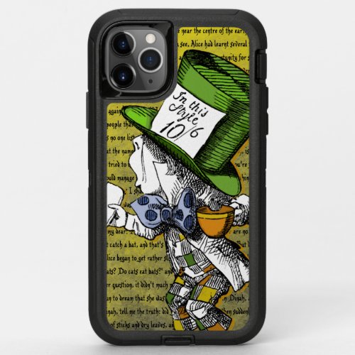 Alice in Wonderlands Mad Hatter OtterBox Defender iPhone 11 Pro Max Case
