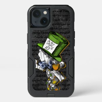 Alice In Wonderland's Mad Hatter Iphone 13 Case by WaywardMuse at Zazzle