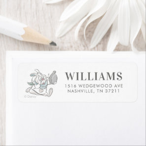 Alice in Wonderland's White Rabbit | Birthday Label
