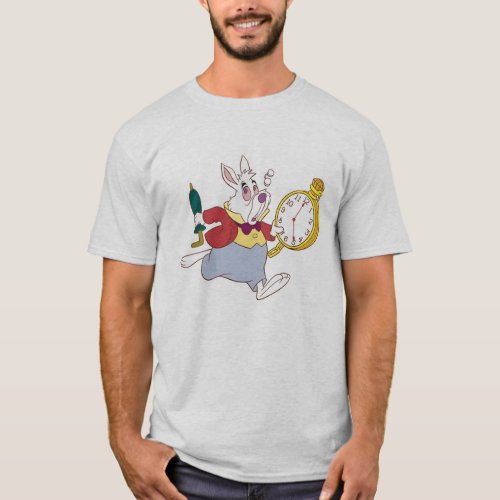 Alice in Wonderlands White Rabbit Running Disney T_Shirt