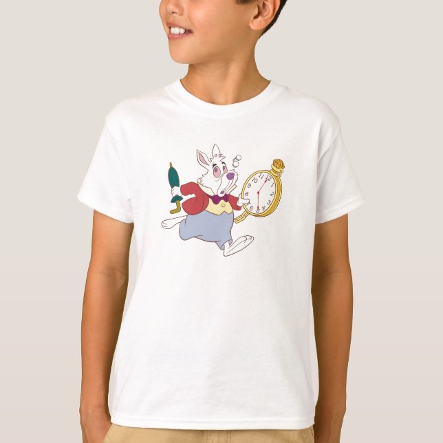 Alice in Wonderland's White Rabbit Running Disney T-Shirt (Front)