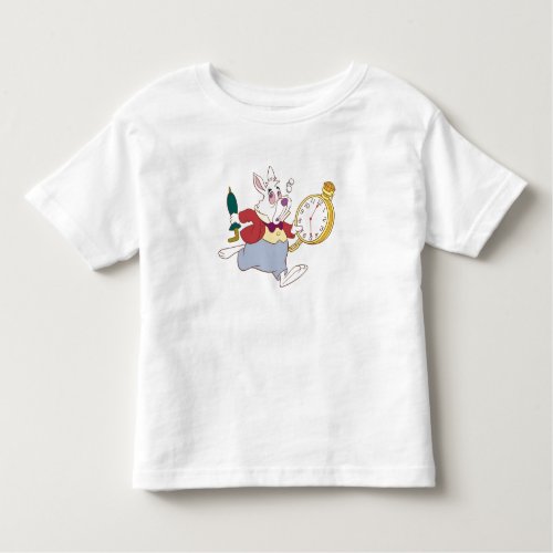 Alice in Wonderlands White Rabbit Running Disney Toddler T_shirt
