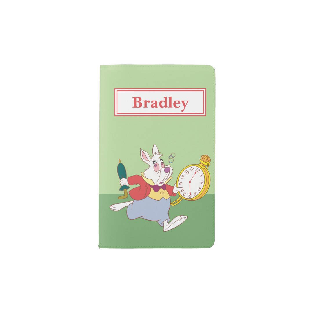 Alice in Wonderland's White Rabbit Running Name Pocket Moleskine