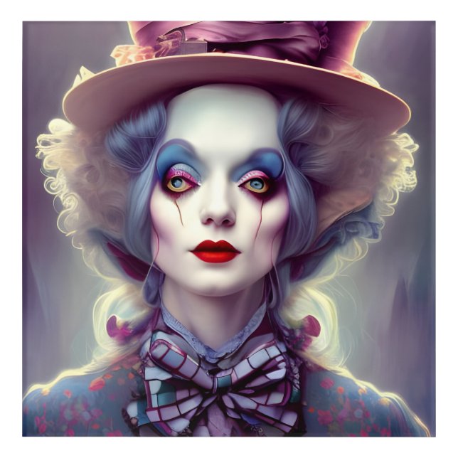 Alice IS the hatter Acrylic Print (Front)