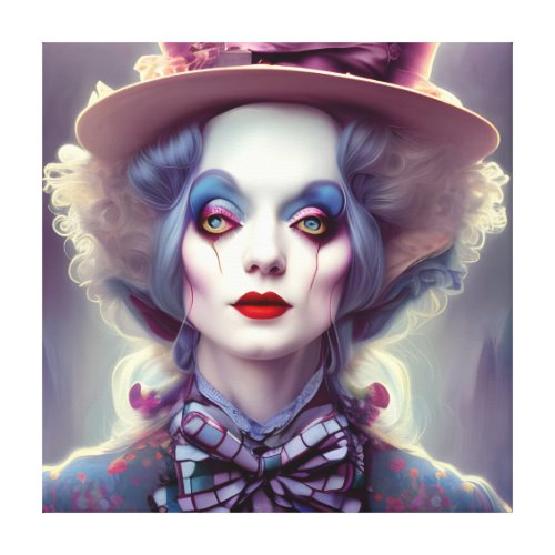 Alice IS the Hatter Canvas Print