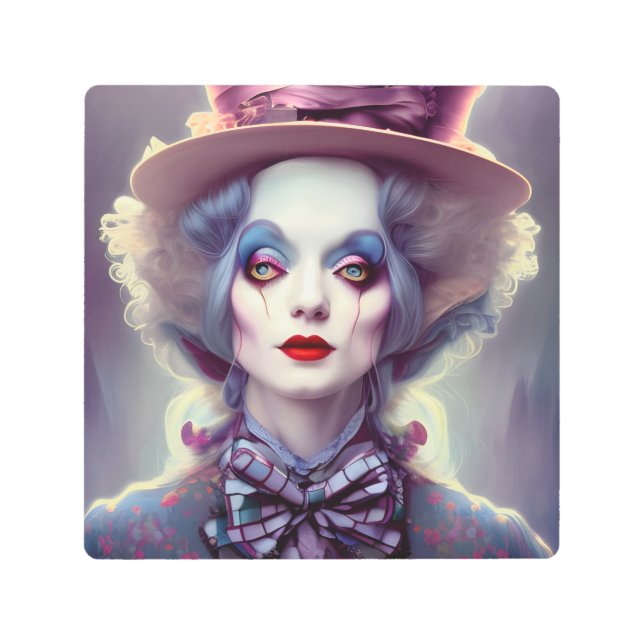 Alice IS the Hatter Metal Print (Front)