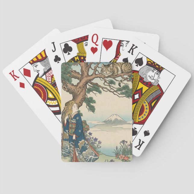 Alice Lost in Japan | Ukiyo-e Mad Journey Poker Cards (Back)