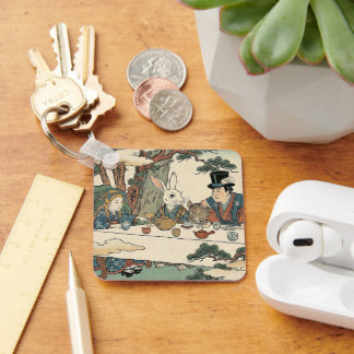 Alice Lost in Japan | Ukiyo-e Mad Tea Party Keychain
