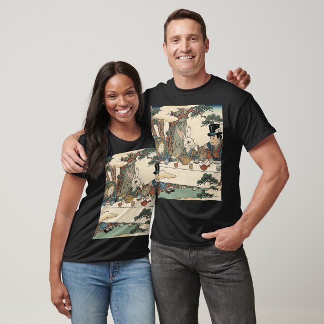 Alice Lost in Japan | Ukiyo-e Mad Tea Party T-Shirt (Unisex)