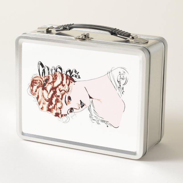 Alice M. McPherrin by Russell L. Swigert 1917 art  Metal Lunch Box (Front)